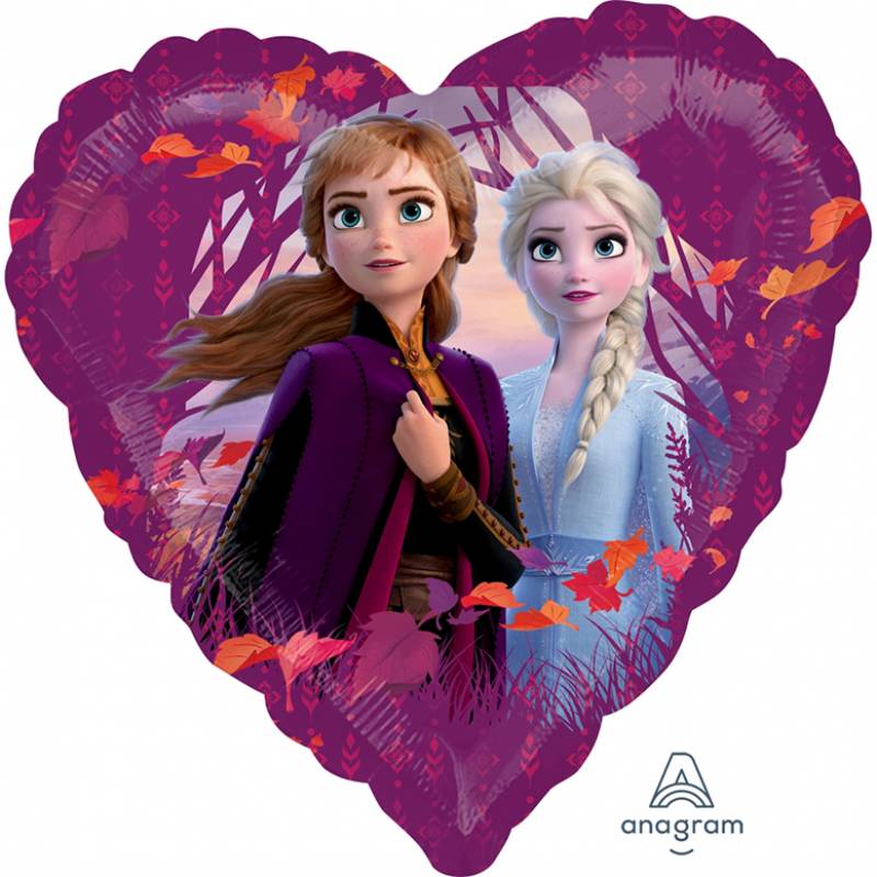 18" Disney Frozen 2 Elsa and Anna Heart Shape Foil Balloon
