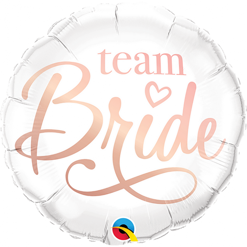 18" Team Bride Round Foil Balloon