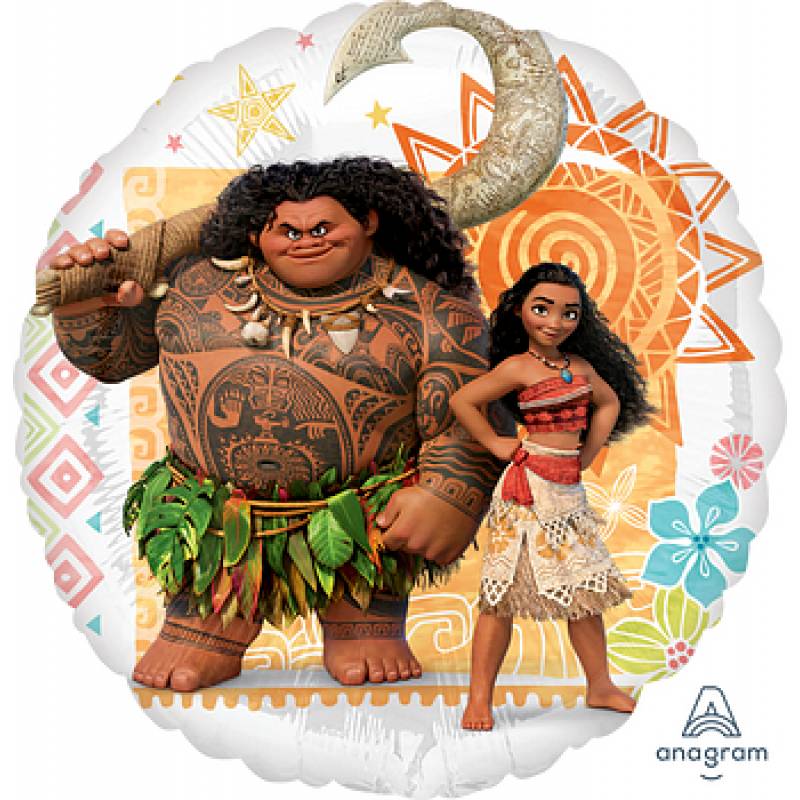 18'' Disney Moana and Maui Round Foil Balloon