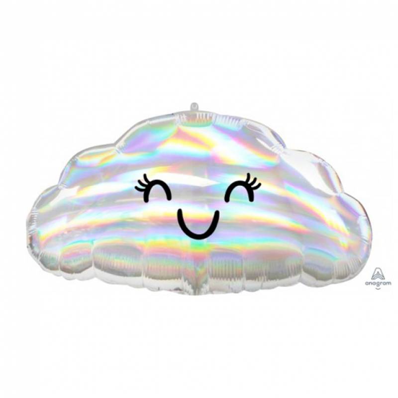 23″ x 12″ Cute Cloud Holographic Shape Foil Balloon