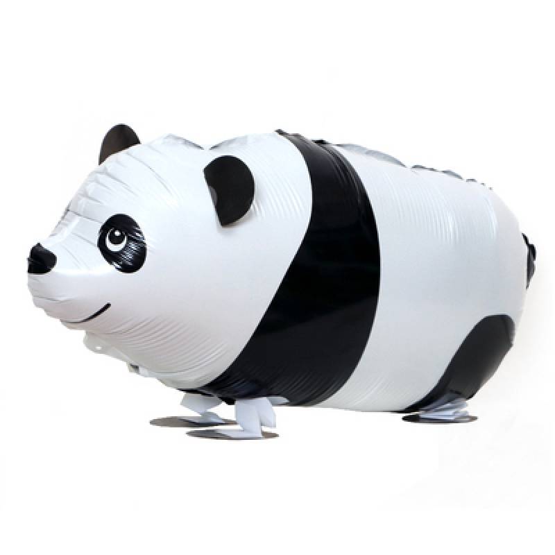 24" x 17" Polite Panda Walking Pet Foil Balloon