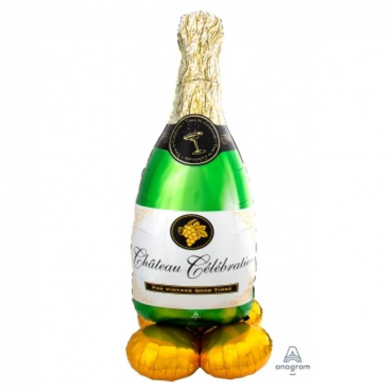 60″ Chateau Celebration Wine Bottle AirLoonz Foil Balloon