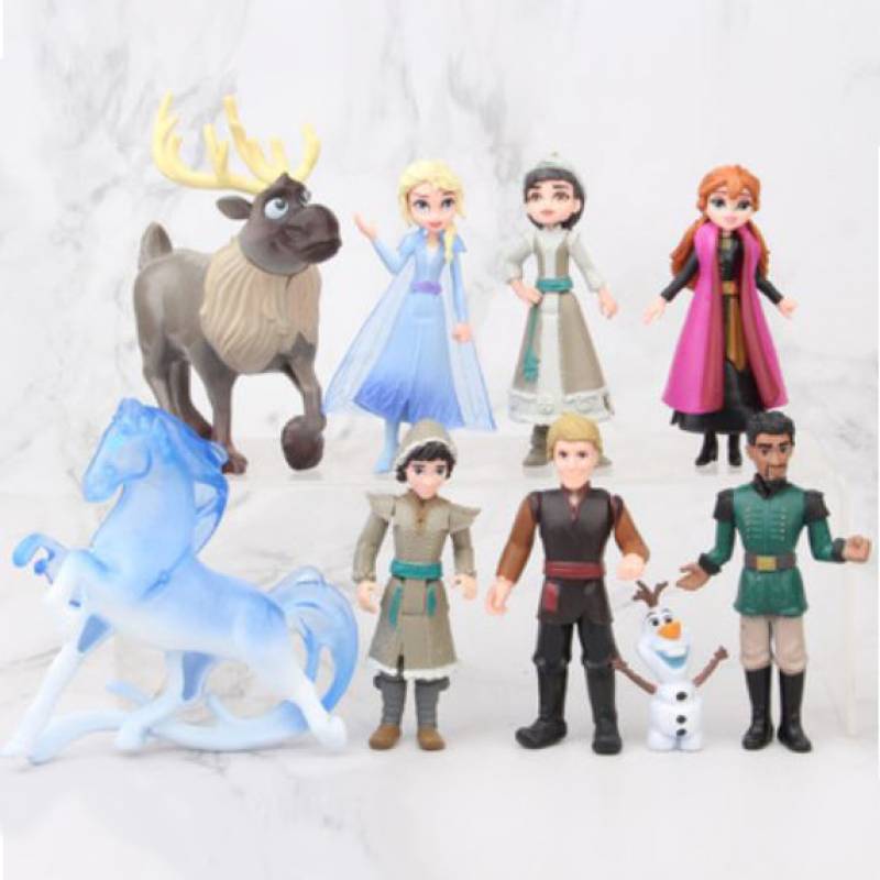 Disney Frozen 2 Characters Toy Cake Topper Set
