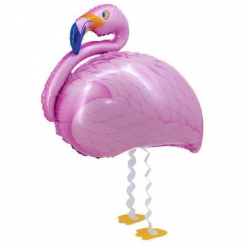 23“ x 23” Fabulous Flamingo Walking Pet Foil Balloon