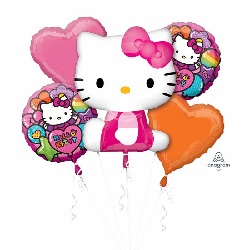 Hello Kitty Multicolour Balloon Bouquet