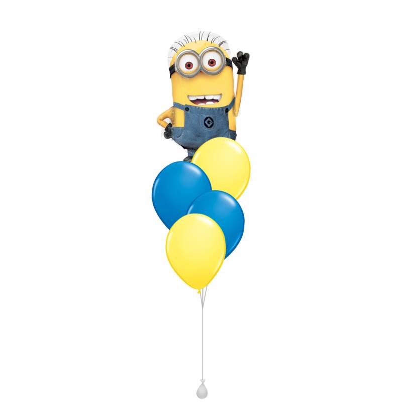 Pixar Despicable Me Minion Shape Foil Balloon Bouquet