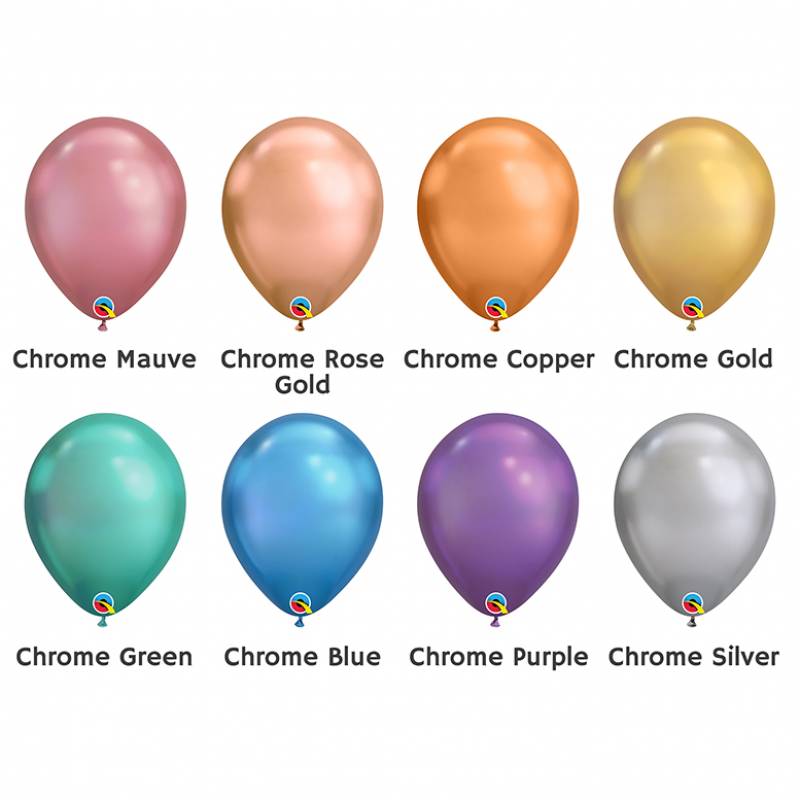 11'' Chrome Round Latex Balloon