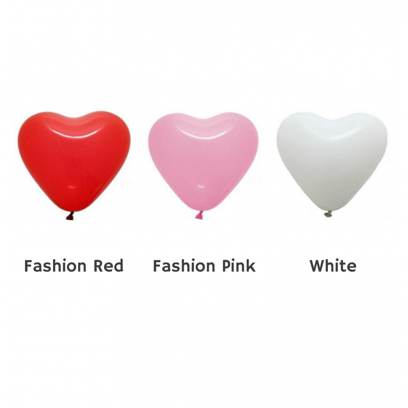 12" Fashion Colour Heart Shape Latex Balloon