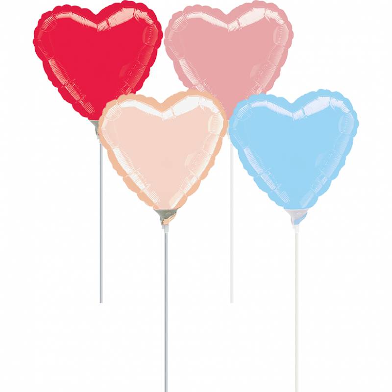 9" Heart Mini Shape Foil Balloon