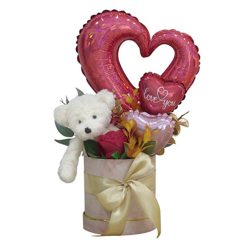 Love You Beary Much Balloon Gift Box